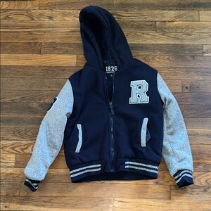 Varsity Blue and Gray Sweatshirt Hoodie